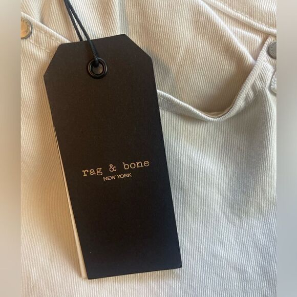 RAG & BONE White Justine Wide Leg Ankle Jean, Size 29. NWT - Picture 7 of 11